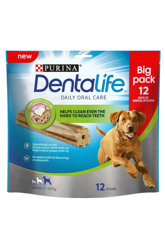 Purina Dentalife Oral Care Sticks Large 12-Stick Loyalty pk x 3