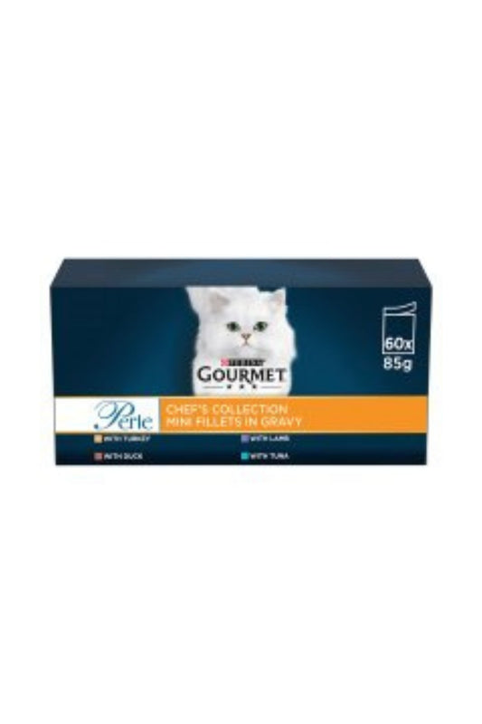 Gourmet Perle Pouch Chef's Collection in Gravy 85g 60pk x 1