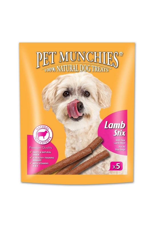 Pet Munchies Dog Stix - Lamb 50g x 5 x 10