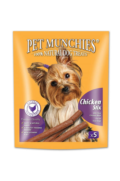Pet Munchies Dog Stix - Chicken 50g x 5 x 10