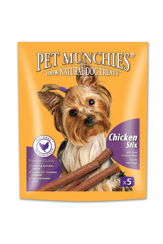 Pet Munchies Dog Stix - Chicken 50g x 5 x 10