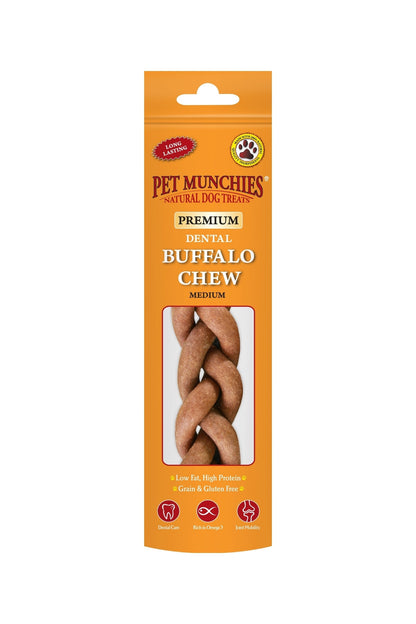 Pet Munchies Dog Buffalo Chews Medium x 8
