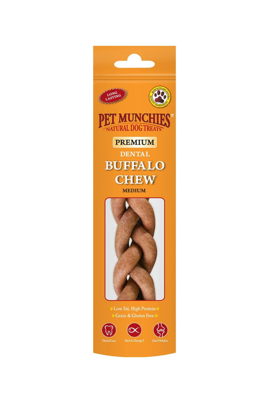 Pet Munchies Dog Buffalo Chews Medium x 8