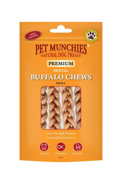 Pet Munchies Dog Buffalo Chews Small 4pk x 8