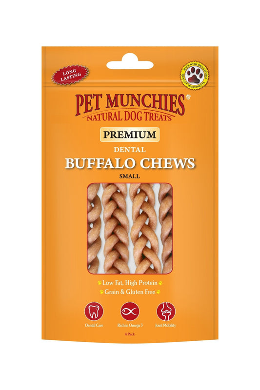 Pet Munchies Dog Buffalo Chews Small 4pk x 8