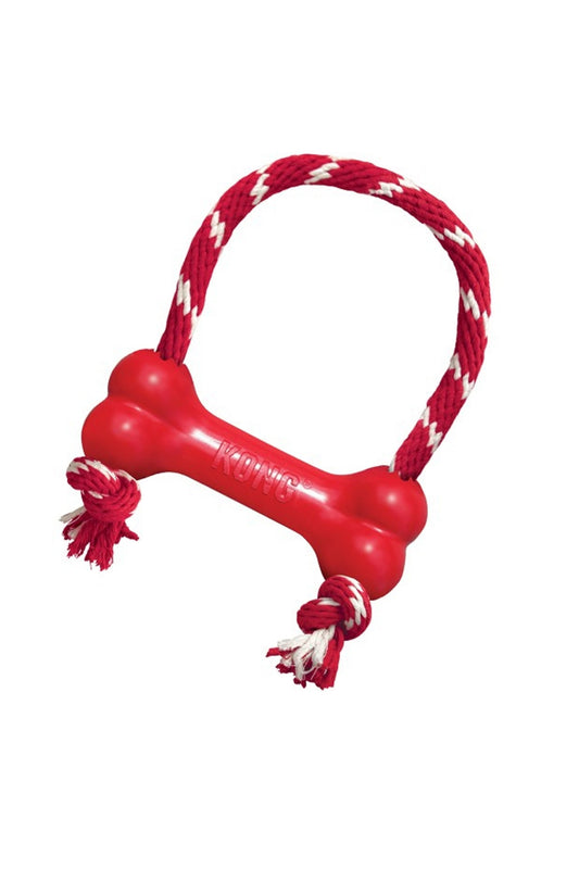 KONG Goodie Bone - X-Small with Rope (Red) x 1