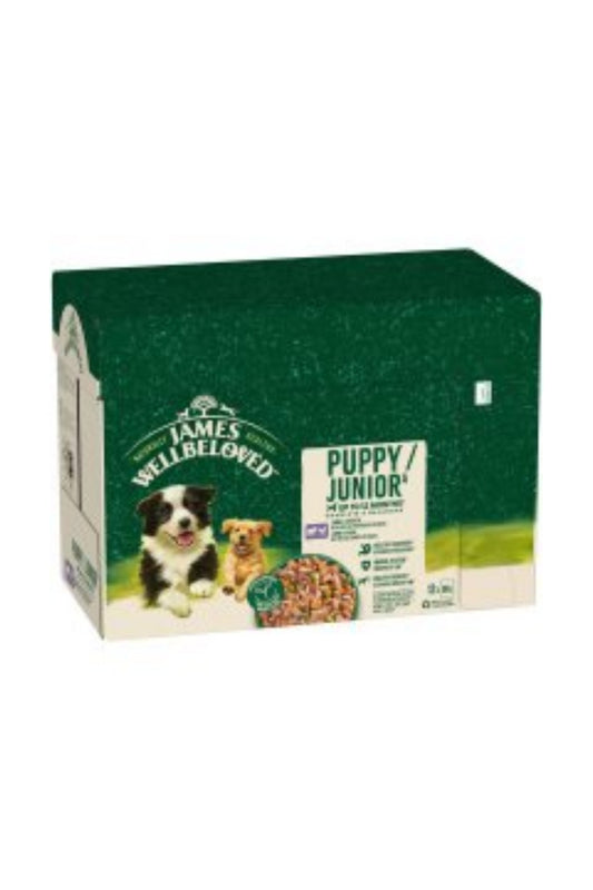 James Wellbeloved Puppy Pouch Lamb & Chicken 90g 12pk x 1