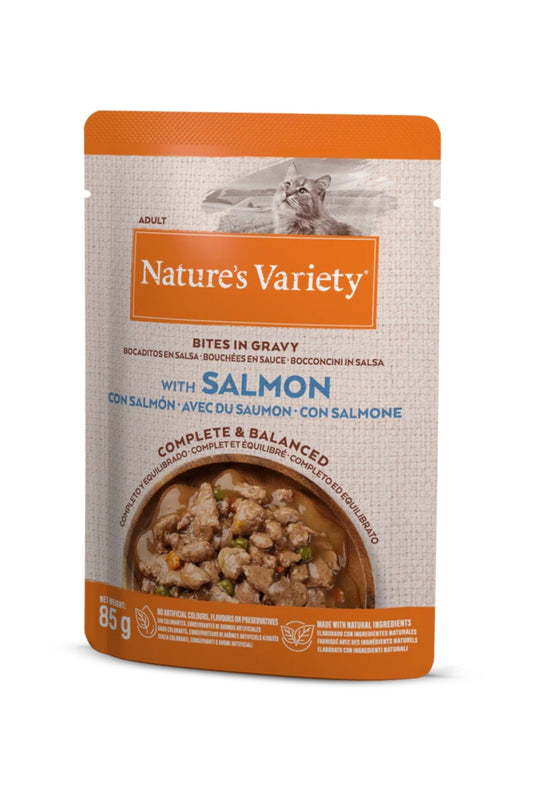 Bites in Gravy  Salmon For Adult Cats