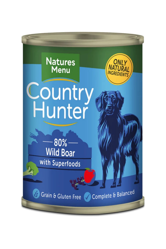 Country Hunter Cans  Wild Boar with Superfoods For Adult Dogs