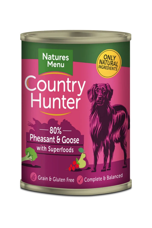 Country Hunter Cans  Pheasant and Goose with Superfoods For Adult Dogs