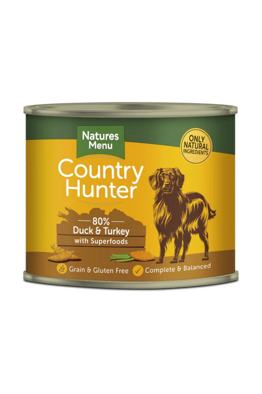 Country Hunter Cans  Duck and Turkey with Superfoods For Adult Dogs