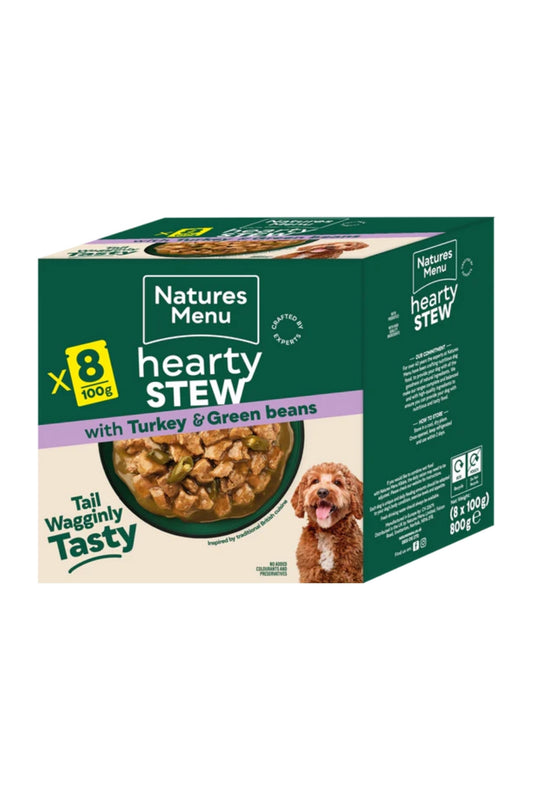 Natures Menu Dog Pouches  Hearty Stews Turkey For Adult Dogs