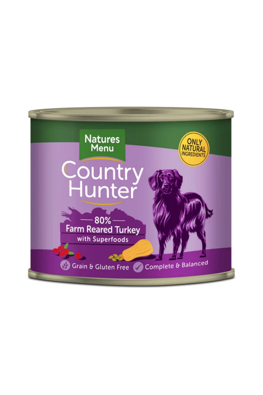 Country Hunter Cans  Farm Reared Turkey with Superfoods For Adult Dogs