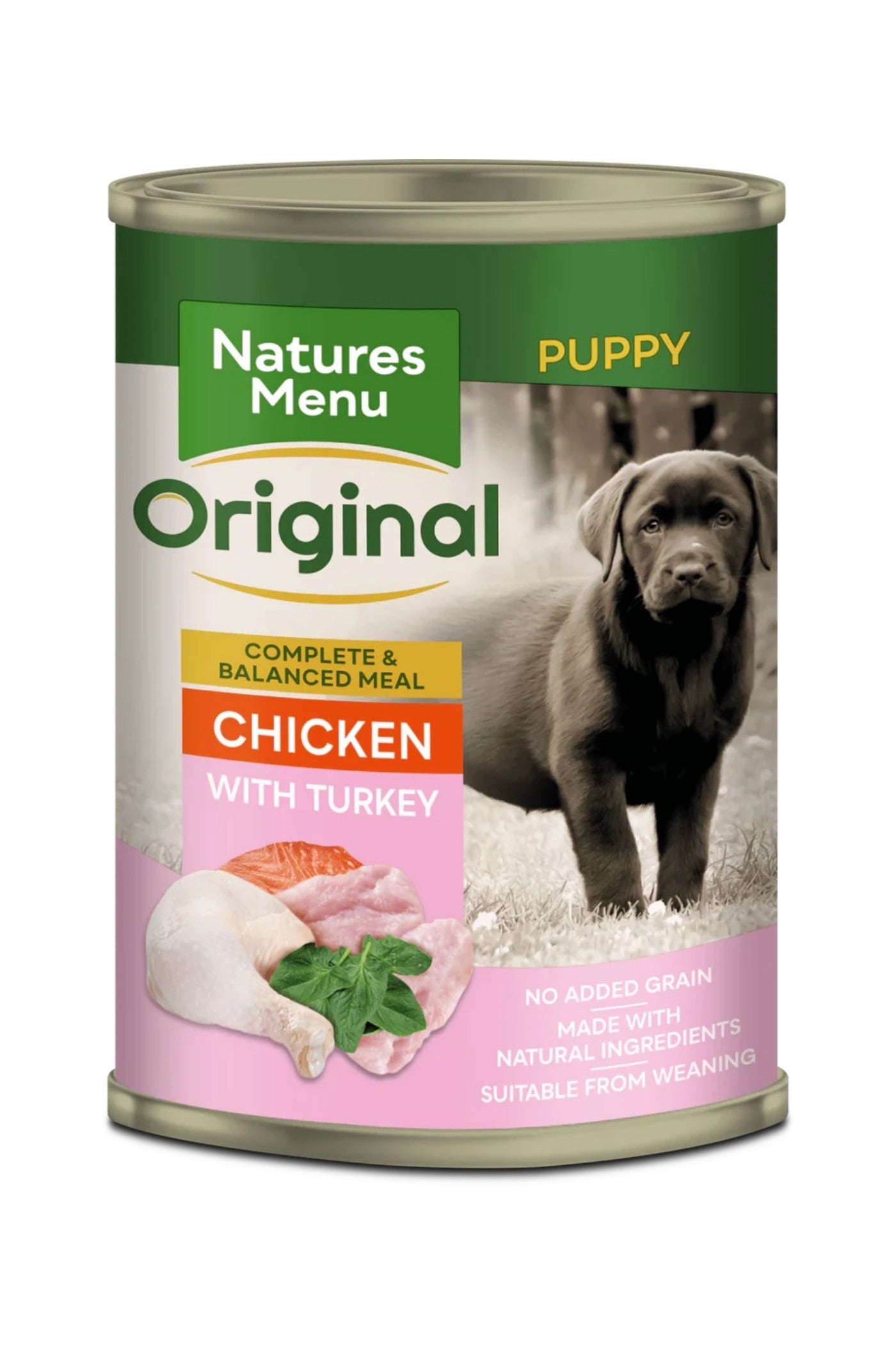 Natures Menu Cans  JUNIOR CHICKEN WITH TURKEY For Puppies