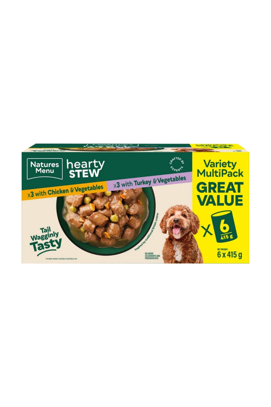 Natures Menu Cans  Hearty Stews Multipack x6 For Adult Dogs