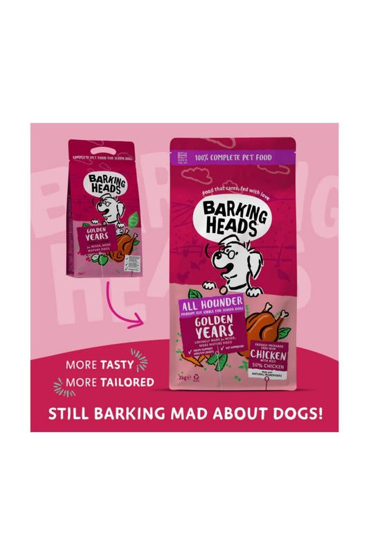 Barking Heads Dog Golden Years 2kg