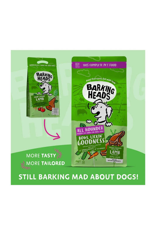 Barking Heads Adult Dog All Hounder Bowl Lickin' Goodness Lamb 2kg