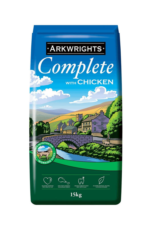 Arkwrights Complete Dog Food - Chicken 15kg [Zero VAT]