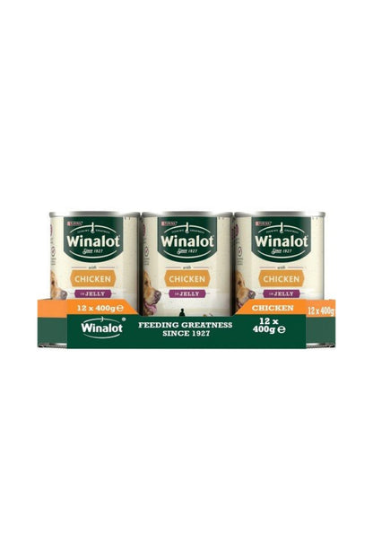 Winalot Classics Adult Dog Can Chicken in Jelly 400g x 12