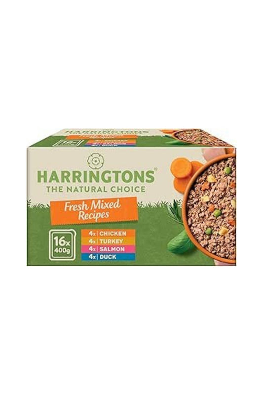 Harringtons Mixed Wet Dog Food Trays Multipack 16 x 400g
