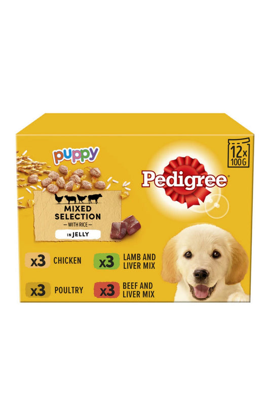 Pedigree Puppy Pouch 100g 12pk x 4