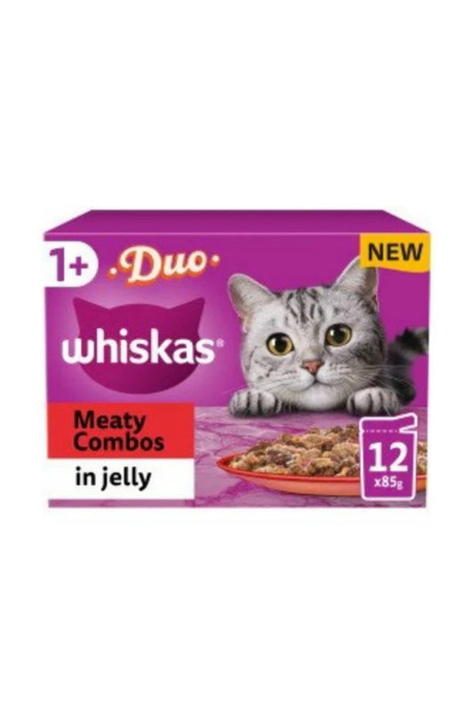 Whiskas 1+ Adult Cat Can Meaty Selection in Jelly 400g 6pk x 4