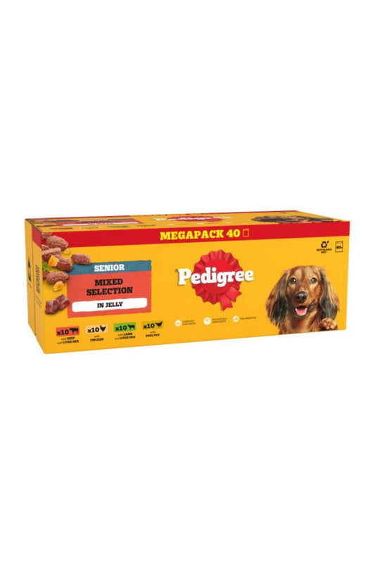 Pedigree Pouch Senior Mixed Selection in Jelly 100g x 40