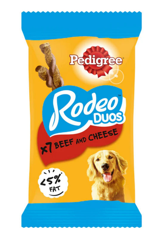 Pedigree Rodeo Duos Beef & Cheese 7 Stick 123g x 10