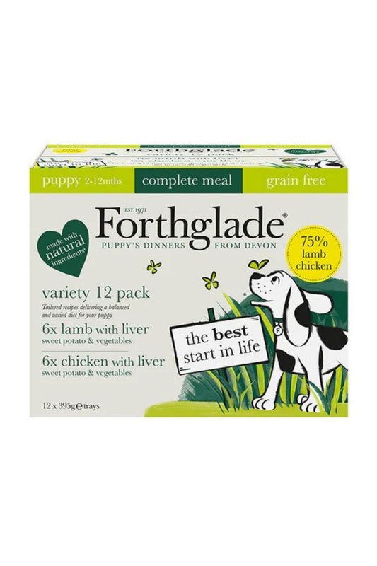Forthglade Complete Puppy Grain Free Lamb, Liver & Veg 395g x 18