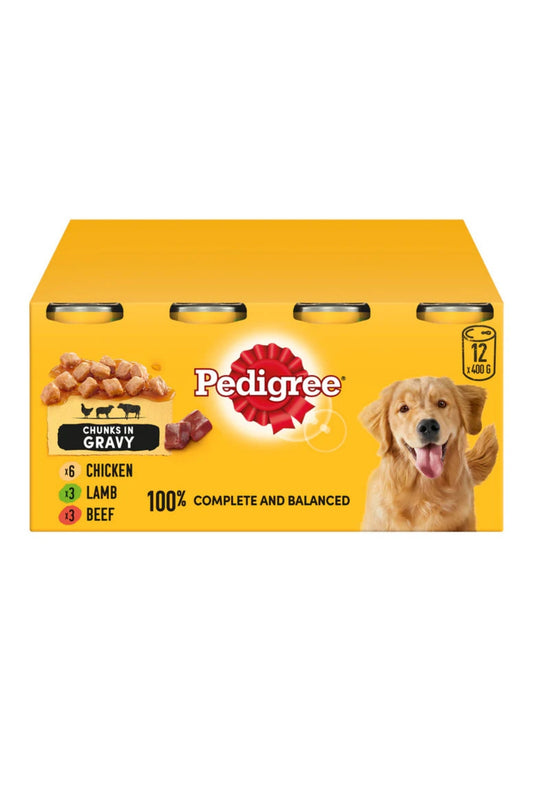 Pedigree Can Adult in Gravy 400g 12pk x 2