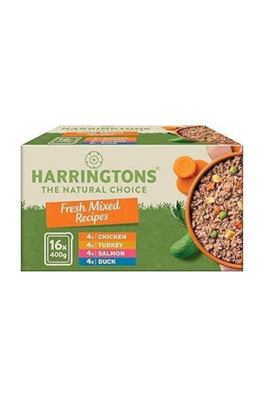 Harringtons Mixed Wet Dog Food Trays Multipack 16 x 400g