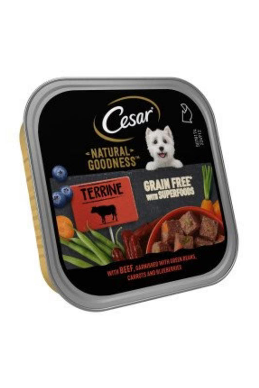 Cesar Foil Tray Natural Goodness Beef in Loaf 100g x 16