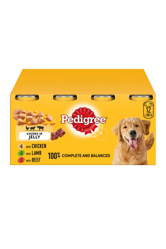 Pedigree Can Adult in Jelly 385g 12pk x 2