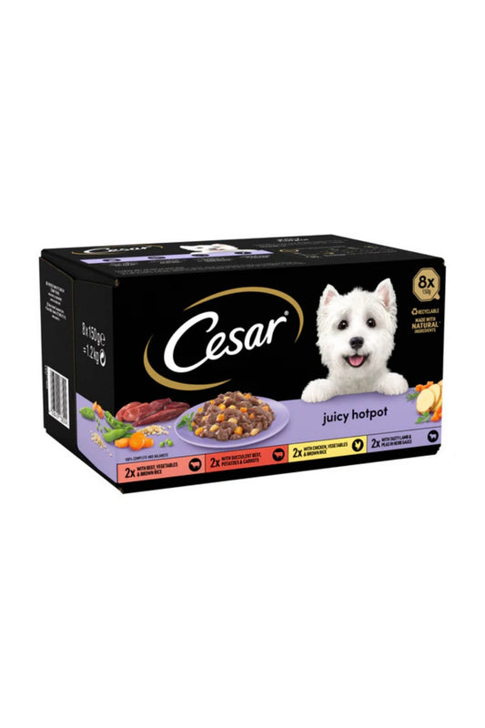 Cesar Foil Tray Juicy Hotpot Mixed Selection in Loaf 150g 8pk x 3