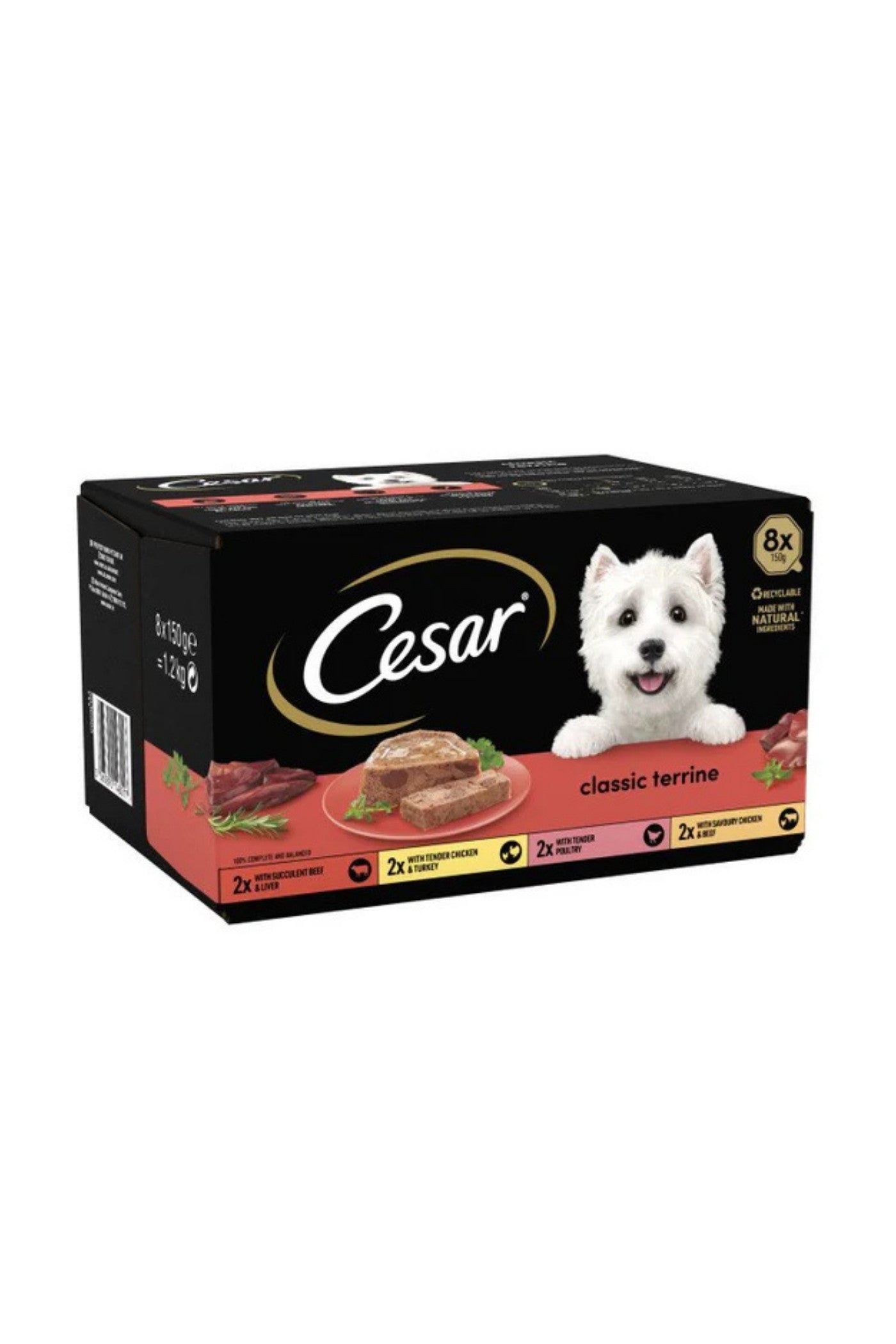 Cesar Foil Tray Classics Terrine Mixed Selection 150g 8pk x 3