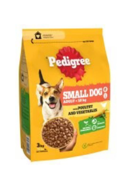 Pedigree Adult Small Dog Poultry & Veg 3kg