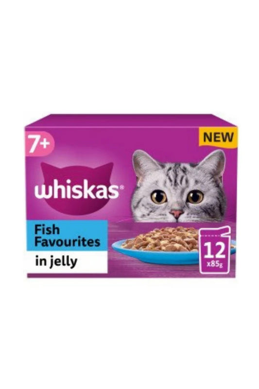 Whiskas Pouch Kitten Fish Favourites Jelly 85g 12pk x 4