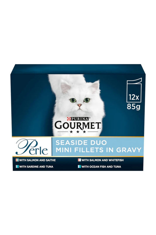 Gourmet Perle Pouch Seaside Duo in Gravy 85g 12pk x 4