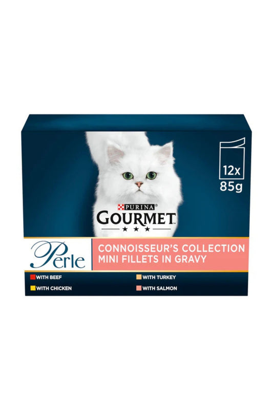 Gourmet Perle Pouch Connoisseurs Selection 85g 12pk x 4