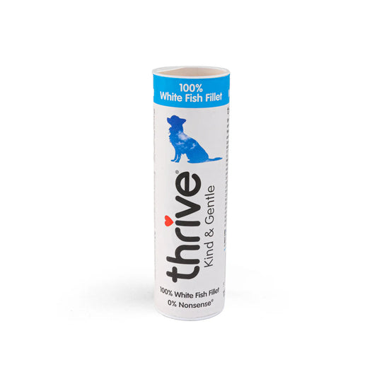 Kind & Gentle 100% White Fish Fillet Dog Treats 15g Tube