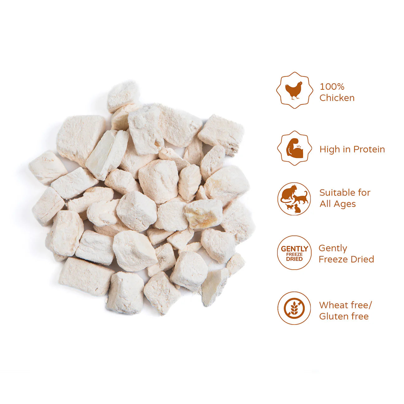 100% Chicken Breast Cat Treats 25g Tube