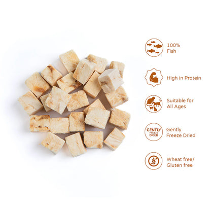 100% White Fish Fillet Cat Treats 110g Tube