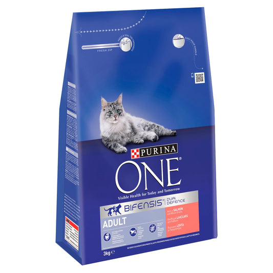 Purina One Adult Cat - Salmon & Whole Grains 3kg x 1