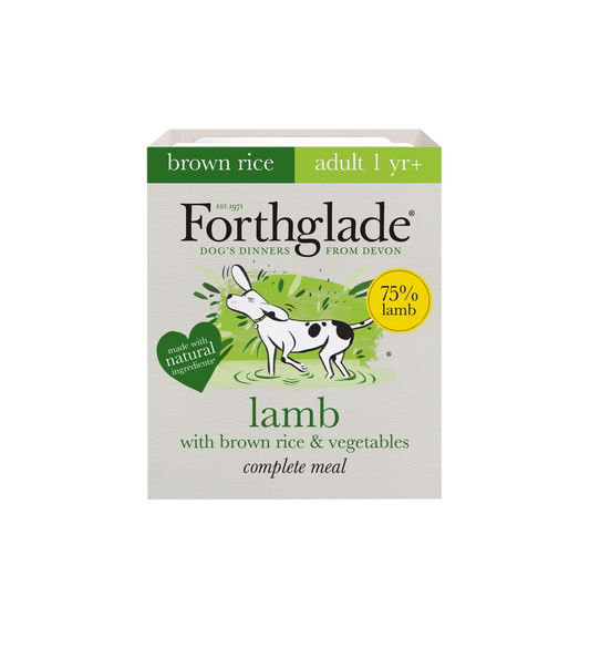 Forthglade Complete Adult Dog Tray Lamb Brown Rice & Veg 395g x 18