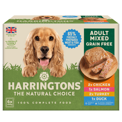 Harringtons Mixed Wet Dog Food Trays Multipack 6 x 400g