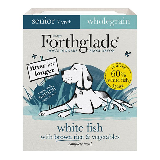 Forthglade Complete Senior Wholegrain White Fish & Brown Rice 395g x 18