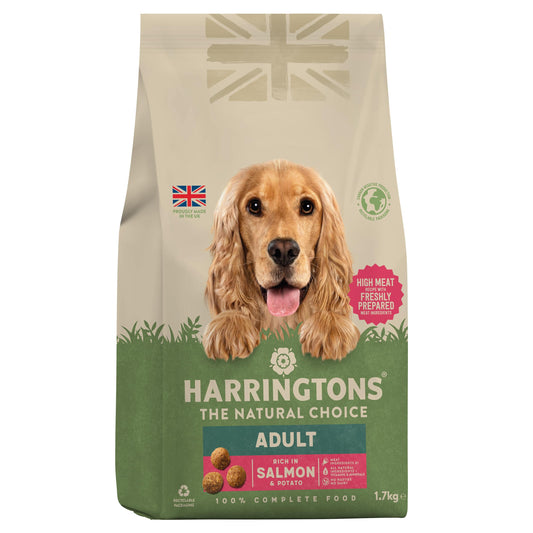 Harringtons Dry Adult Dog Food Rich in Salmon & Potato 1.7kg