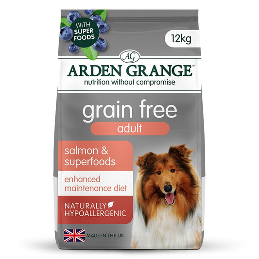 Arden Grange Adult Dog Grain Free Salmon & Superfoods 12kg