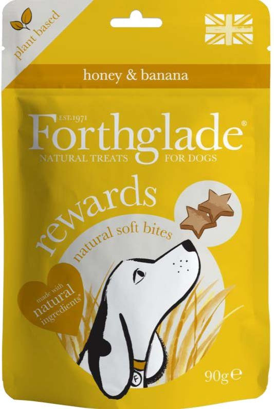 Forthglade Soft Bites Banana & Honey Rewards 90g x 8