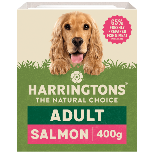 Harringtons Salmon with Potato & Vegetables Wet Dog Food Tray 8 x 400g